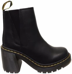 Dr. Martens Dr Martens Womens Spence Chelsea Leather Comfortable Ankle Boots - Black