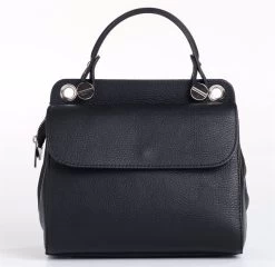 BOSCCOLO Woman's Leather Shoulder Bag Black -Madam Clothing Store 008daf00 fc12 4e67 aaf9 dbe2a9d32881