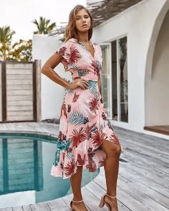 Pretty Summer Women's Dress - Pink -Madam Clothing Store 020f4c74 0e01 4a85 a9eb 14325bfc6668