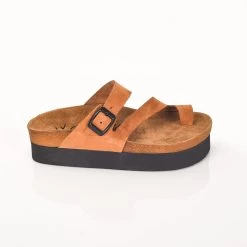 Moosefield Women's Leather Sandals - Light Brown