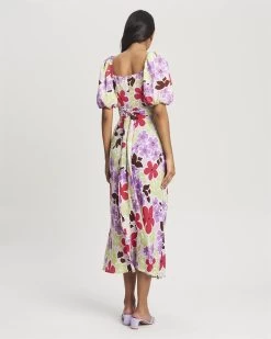 SAVEL Women's Roselle Midi Dress - Springtime Floral -Madam Clothing Store 03b19b9b6116b8f04d250e6bd9da9989