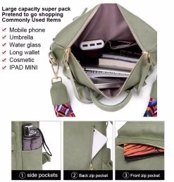 Beakey Fashion Backpack Multipurpose Print Leather Travel Shoulder Bag-Brown Snake Pattern -Madam Clothing Store 046d6e124a98d2cf4bdc1a8a67e50a81