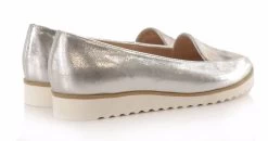 BOSCCOLO Women's Leather Moccasins Silver -Madam Clothing Store 059dd08f9dadf7abe29f506a1828707b