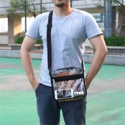 Beakey Clear Crossbody Purse Bag Gym Shoulder Bag With Front Pocket And Adjustable Strap -Madam Clothing Store 05fb951886f223d7aaa4a05622fb2bc9