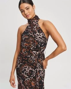 THE FATED Women's Gaia Midi Dress - Blooming Peony -Madam Clothing Store 068dc3ce7a88df8b6a90e6b5832f1eea