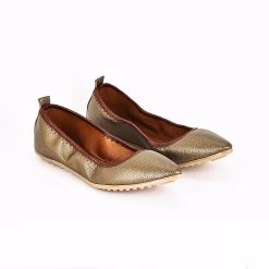 Foldy Women's Foldable Ballerina Flats - Gold -Madam Clothing Store 09406b47afc08cbca13e2384210cd32c