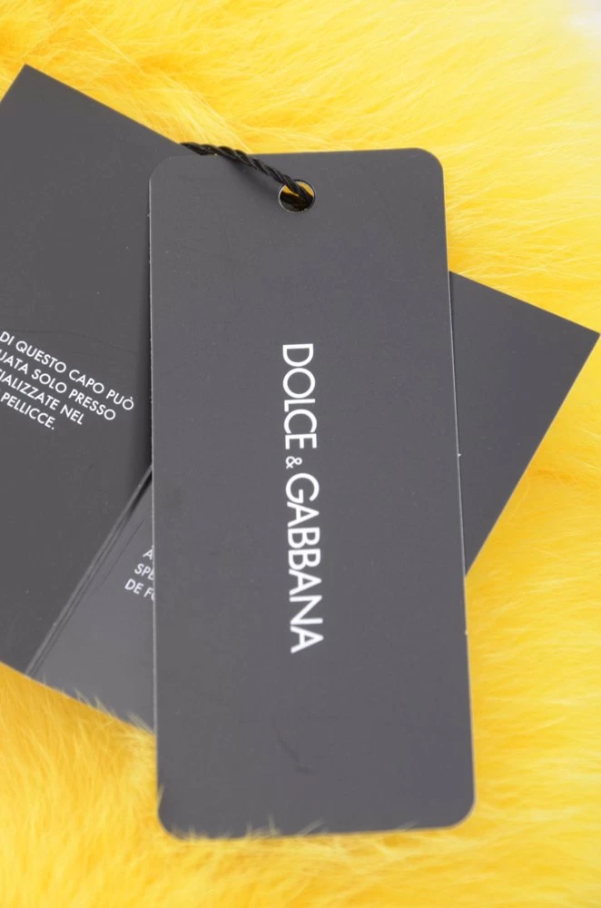 Dolce & Gabbana Women Beanie - Yellow 6 Dolce & Gabbana Women Beanie - Yellow - Image 4