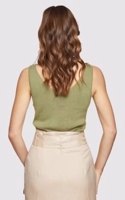 Oxford Women's Petra Sleeveless Knit - Green -Madam Clothing Store 0a547f18a4c72731b512b3a4d5485219
