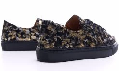 BOSCCOLO Women's Leather Sneakers Gold&Black -Madam Clothing Store 0a72c881 dbd9 46d2 addc 3c10873c4c74