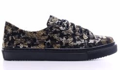 BOSCCOLO Women's Leather Sneakers Gold&Black -Madam Clothing Store 0c4bbf21 6533 473f 9fc8 45a47a1e30b5