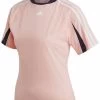 Adidas Womens Pink Aeroready Everyday Active Training Tee T-Shirt -Madam Clothing Store 0deab65d6e555a7247bedf6643244afc
