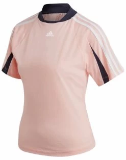 Adidas Womens Pink Aeroready Everyday Active Training Tee T-Shirt