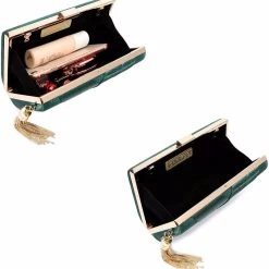 Beakey Womens Evening Clutch Bag Stain Fabric Bridal Purse For Wedding Prom Night Party-Black -Madam Clothing Store 0f5a87bba754f94199d1220d7e67d7ca