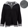 New Women's Thick Fanx Sherpa Fur Shirt Fleece Lined Jacket Jumper Sweater Warm - Black -Madam Clothing Store 0fd3603729a5dd876204d50951ce6b68