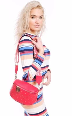 BOSCCOLO Woman's Leather Shoulder Bag Red -Madam Clothing Store 10e704bf 8fdc 476c 8374 d2635112f176