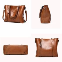 Beakey Womens Soft PU Leather Tote Bag Large Capacity Shoulder Bag-Wine Red -Madam Clothing Store 10e84024fc9c8f2050b4c8a72d67a53f