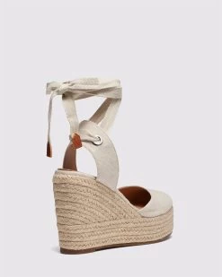 Novo Shoes BUENOSAIRES Womens Wedges Shoes In Linen -Madam Clothing Store 11ff2e3cd9b2995663dbf062a329998f