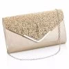 Beakey Women Evening Envelope Clutch Prom Sequin Shoulder Cross Body Bag-Gold -Madam Clothing Store 13591e436a4bacf1e5b26fb0f31c7b75