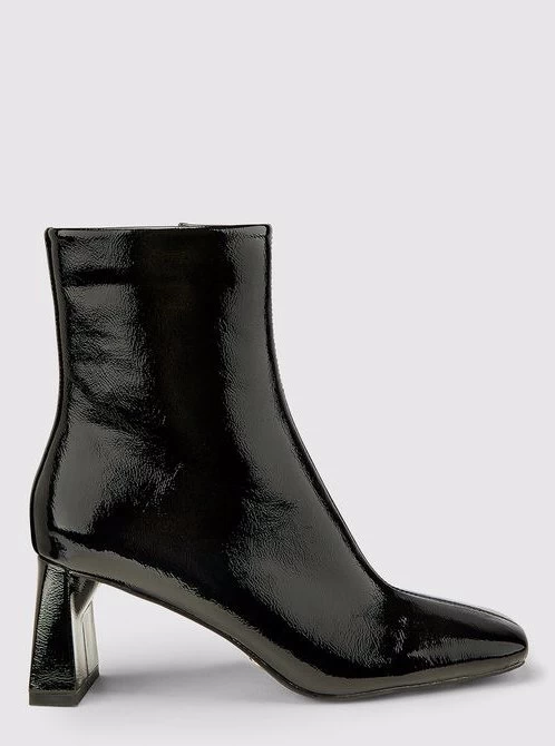 Novo Shoes DOTTIE Womens Winter Boots Shoes In Black Patent 3 Novo Shoes DOTTIE Womens Winter Boots Shoes In Black Patent