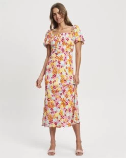 SAVEL Women's Diaz Midi Dress - Sherbet Floral