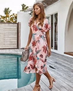 Pretty Summer Women's Dress - Pink -Madam Clothing Store 13e0304e a387 4555 b62a e343b66ab411