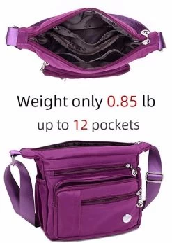 Beakey Women Shoulder Handbag Roomy Multiple Pockets Fashion Crossbody Purse-Black -Madam Clothing Store 1478f7b8d7b713e23aab2a68a106fc78
