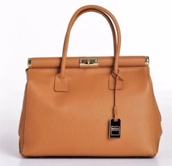 BOSCCOLO Woman's Leather Handbag Camel