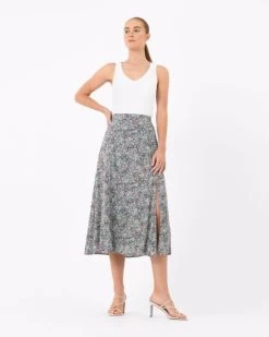 Cielo Printed Midi Skirt