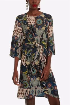 Desigual Women's Woven Dress Long Sleeve