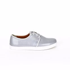 Noosy Women's Genuine Leather Sneakers - Light Grey