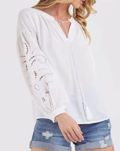 Amelius Women's Florence Blouse - Ivory -Madam Clothing Store 1ac7aff46745c2be666130245b6b63c2