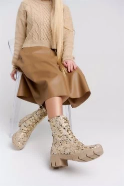 BOSCCOLO Women's Leather Boots Beige -Madam Clothing Store 1adb1d7c 1bef 4046 8f6b 2d0a1a7b8b77