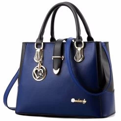 Beakey Women Large Capacity Tote Bag Shoulder Crossbody Bags-DarkBlue
