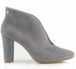 BOSCCOLO Women's Leather Boots Grey Nubuck Boots