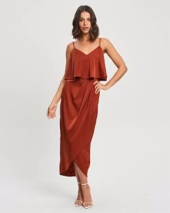 CHANCERY Women's Ivy Midi Dress - Copper