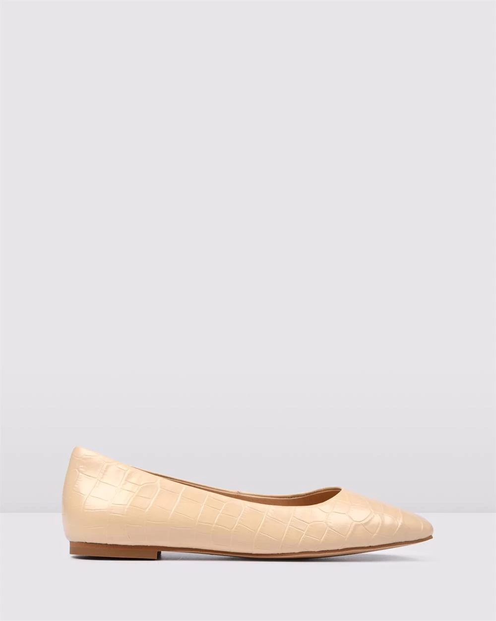 Women's Inara Dress Flats Butter Croc 3 Women's Inara Dress Flats Butter Croc