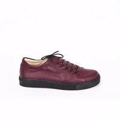 Noosy Women's Handmade Vegan Sneakers - Burgundy