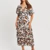 THE FATED Women's Pia Tiered Dress - Gardenia Floral