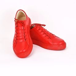 Noosy Women's Handmade Vegan Sneakers - Red -Madam Clothing Store 22c7ea0bfd5c7a8492b48ba59d62695a