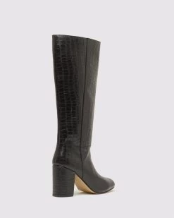 Oxford Women's Haven Long Croc Boot - Black -Madam Clothing Store 22cf0482d019983fcd4fedc047db139d