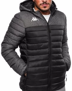 Kappa Mens Training Lamezio Black/ Grey Peformance Jacket