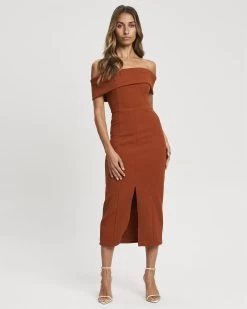 CHANCERY Women's Oceans Midi Dress - Copper -Madam Clothing Store 242c294001c4e76ba6f6c87ee1aa254a