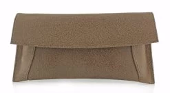 BOSCCOLO Women's Leather Clutch Bag Elite Coffie