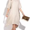 Le Jardin Du Lin ® Women's Linen Dress Desert -Madam Clothing Store 2699088f 99ea 4f8c 9ebf 94537be8494a