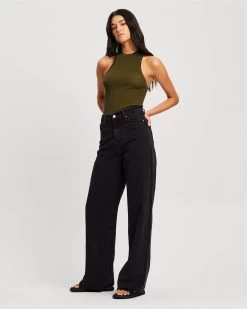 ST MRLO Women's Rae Knit Top - Khaki -Madam Clothing Store 26c49587fc76f1f3f595f539e1a19dc6