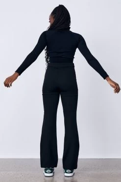 Factorie Woven Kick Flare Pant Black -Madam Clothing Store 27bb6e394649b70935ef47a498561a4a
