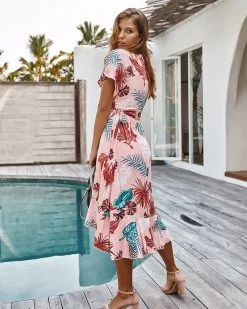 Pretty Summer Women's Dress - Pink -Madam Clothing Store 2a31ac9a 6a9a 4703 bf83 d4a800d35927