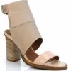 EOS Women's Theory Italian Leather Stacked Heel High Ankle Wrap - Nude -Madam Clothing Store 2b3dabb6a7a5a0e154fb8236cc29b210