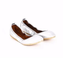 Foldy Women's Foldable Ballerina Flats - Silver -Madam Clothing Store 2ccf37ca39e4a28ed32b9e8a3c2b4110