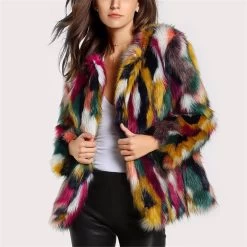 Beakey Womens Winter Luxury Faux Fur Coat Warm Plush Cardigan Jacket -Madam Clothing Store 2ce5e232218c7eab4fad4d8bd5b3409b